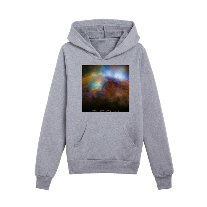 NASA-planet-asteroid poster-the sun Kids Pullover Hoodie