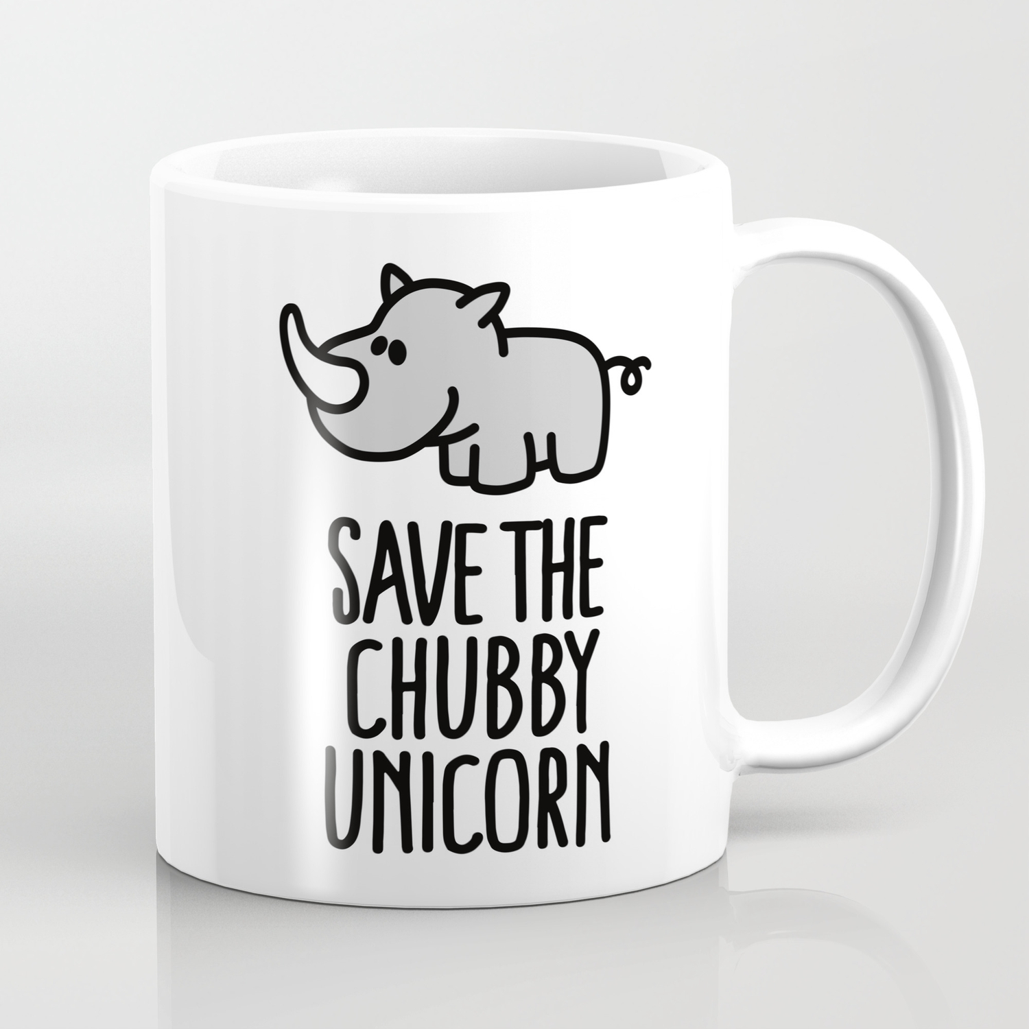 Save The Chubby Unicorn Coffee Mug By Laundryfactory Society6
