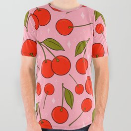 Cherries on Top All Over Graphic Tee