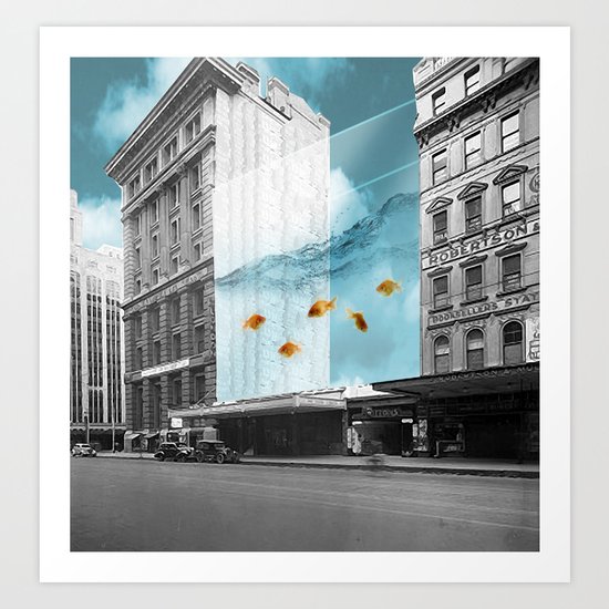 between the walls Art Print