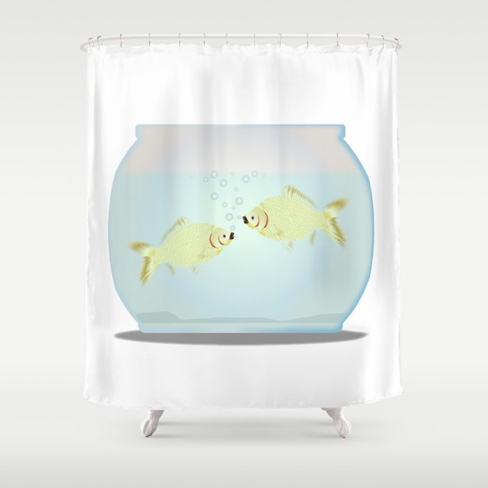 Pet Goldfish Bowl Shower Curtain