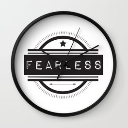 #Fearless Wall Clock