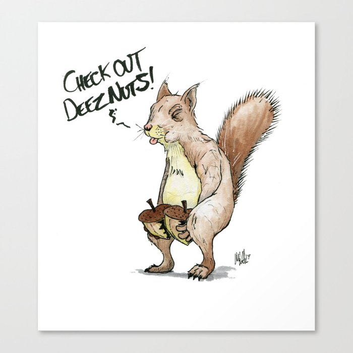 A Sassy Squirrel Canvas Print
