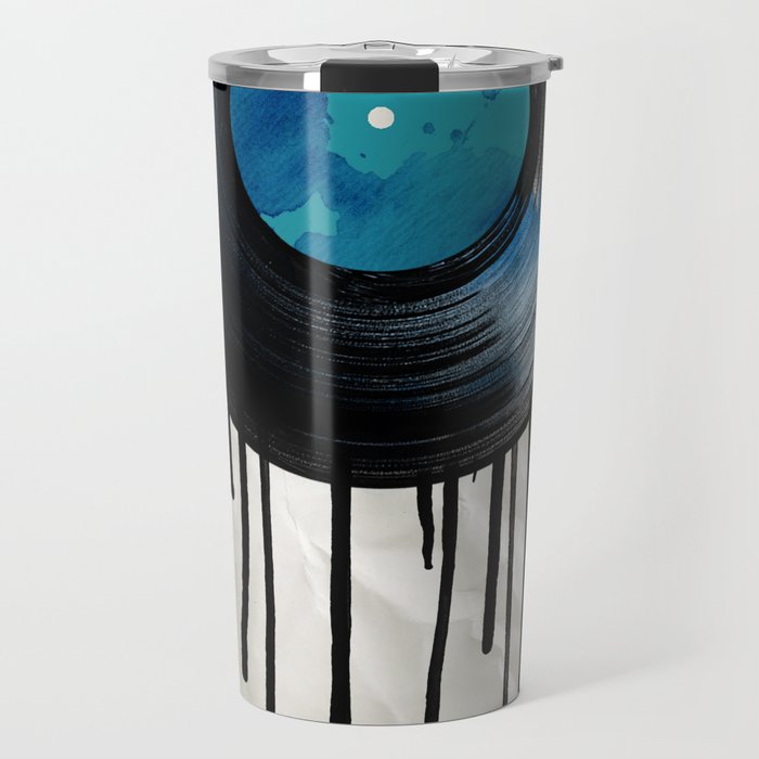 vinyl drip Travel Mug
