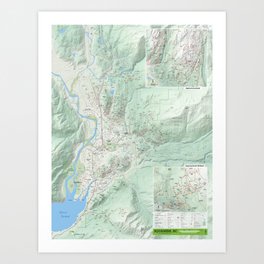 TrailMapps: Squamish Art Print