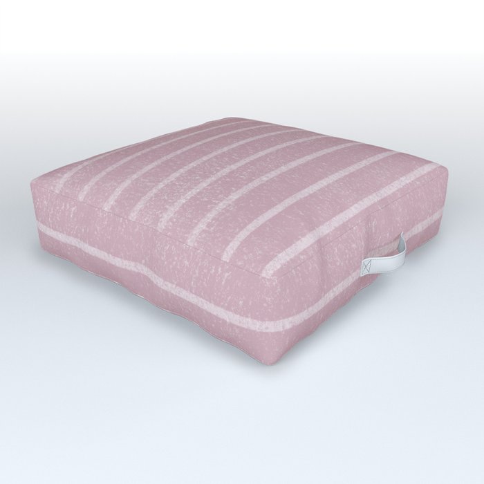Classic Stripe (Dusty Lilac) Outdoor Floor Cushion