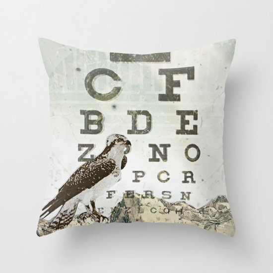 eye chart II Throw Pillow