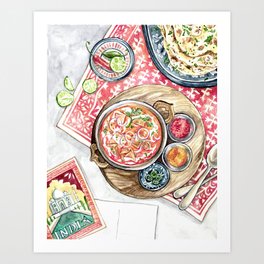 Indian Meal Art Print