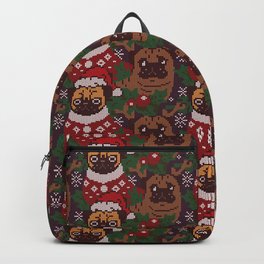 Christmas Party With The Pug Backpack