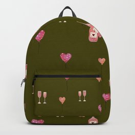 Bottle glass heart cute love watercolor pattern green Backpack | Lovepillow, Lovewallpaper, Valentinecurtain, Pinktextile, Lovedecor, Pinkdecor, Pinkdesign, Valentine, Lovefabric, Valentinewallpaper 
