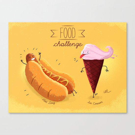 Food Challenge Canvas Print