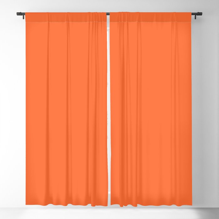 Bright Orange Blackout Curtain