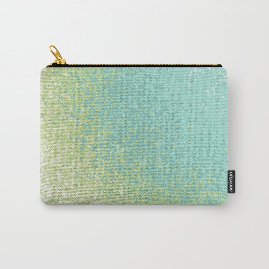 Abstract Green Blend Carry-All Pouch