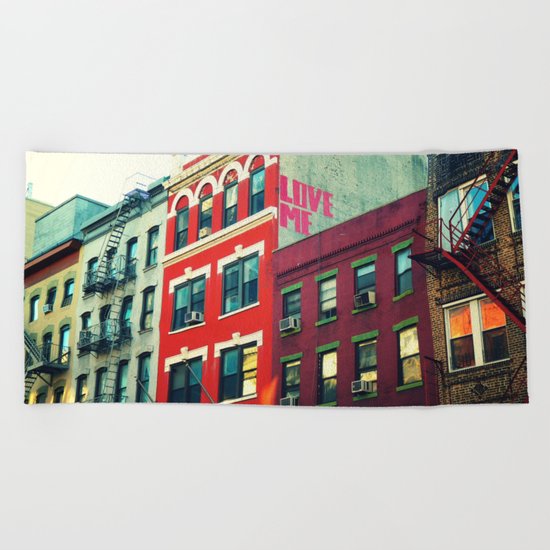 New York City Love Beach Towel