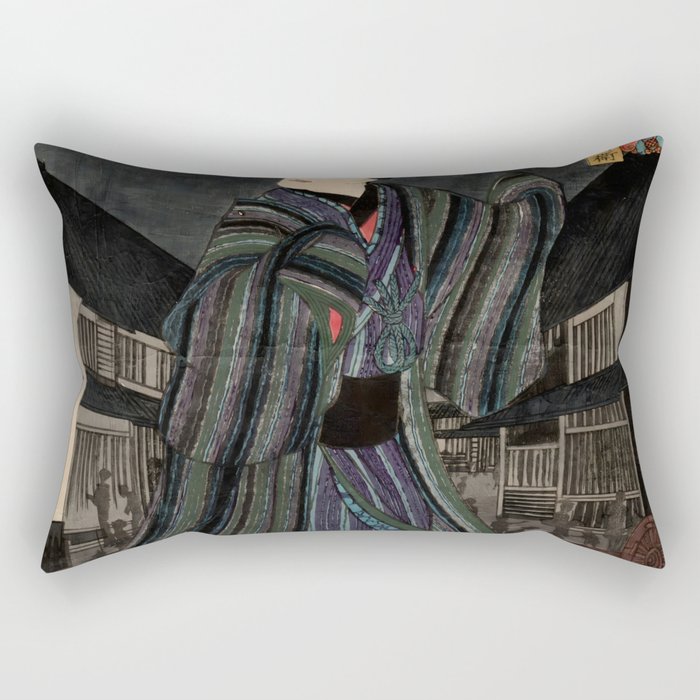 The Darkness of the Heart (Utagawa Kunisada) Rectangular Pillow