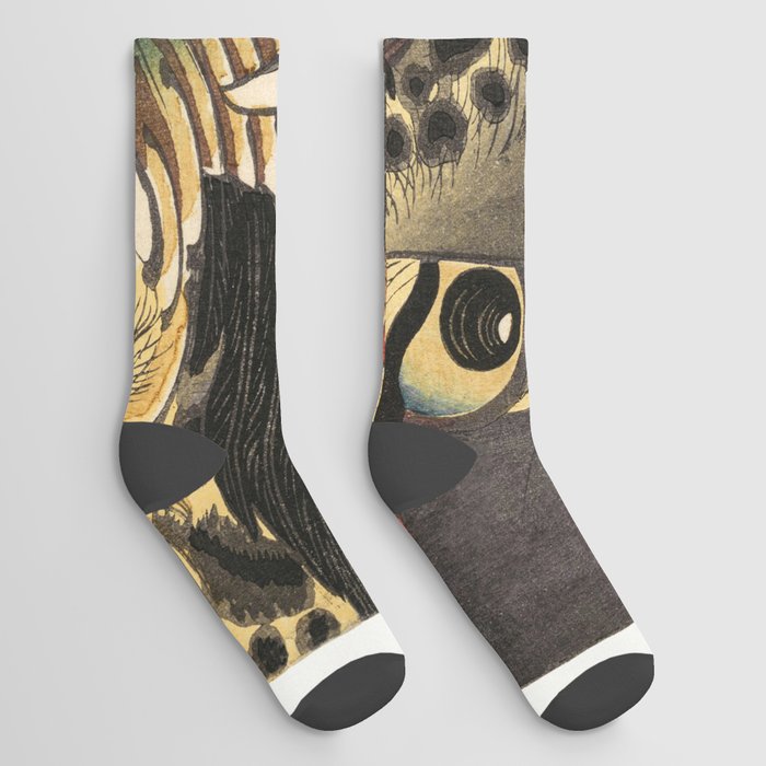 The Tiger of Ryōkoku from the series True Scenes by Hirokage Socks