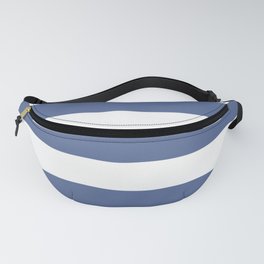 UCLA blue - solid color - white stripes pattern Fanny Pack