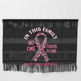 Family Breast Cancer Awareness Wall Hanging