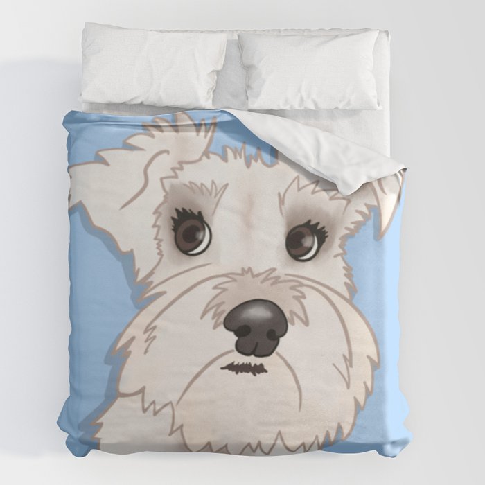 Schnauzer duvet cover online