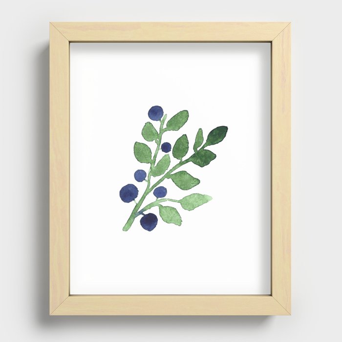 Blueberry  Recessed Framed Print