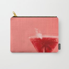 Cocktail glass palm tree reflection Carry-All Pouch