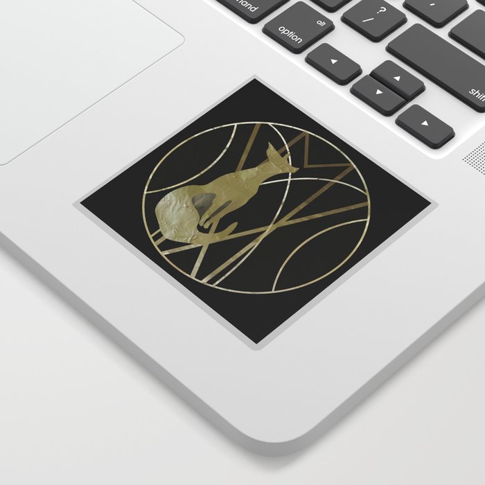 Gold Fox Sticker