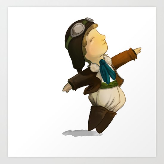 Amelia Earhart Art Print