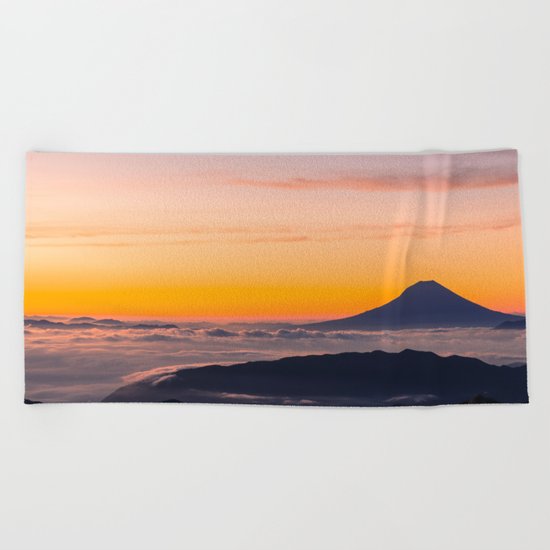 Mountain in the Clouds Beach Towel