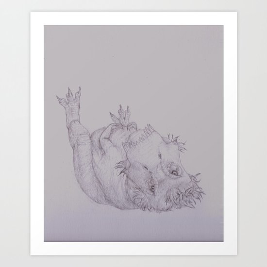 Resting Tyrannosaur Art Print