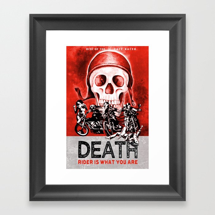 Death Rider III Framed Art Print