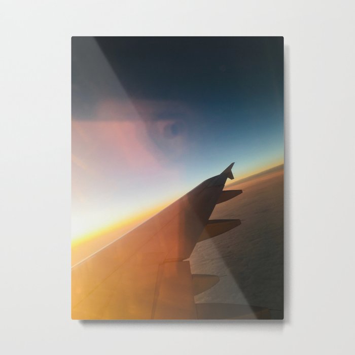 Airplane Window Metal Print