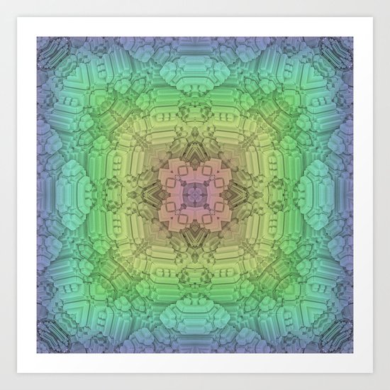Faded Symmetry Art Print