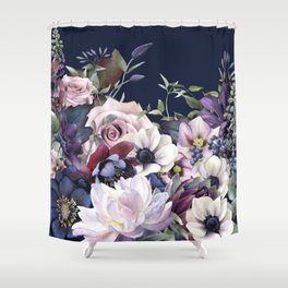 Dutch Style - Dark Moody Floral Shower Curtain