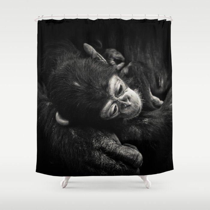 Baby Chimpanzee Shower Curtain