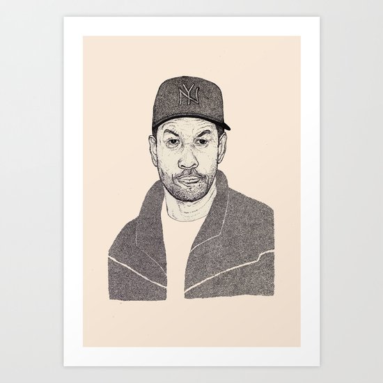 Denzel Washington Portrait Art Print