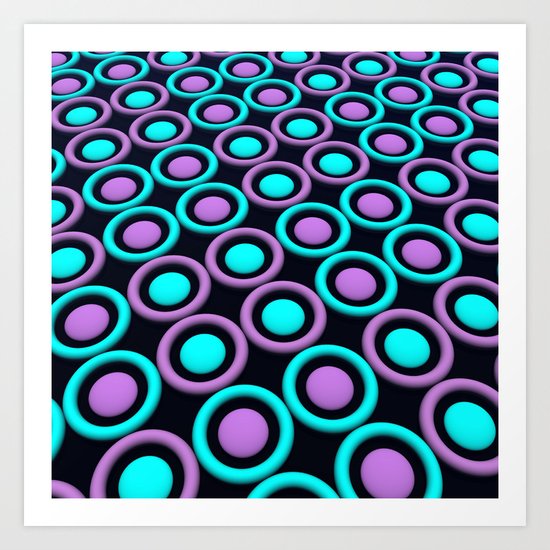 Rings and Discs Art Print