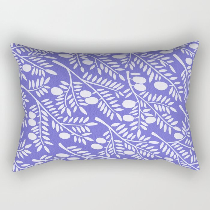 Olive Branches – Periwinkle Rectangular Pillow
