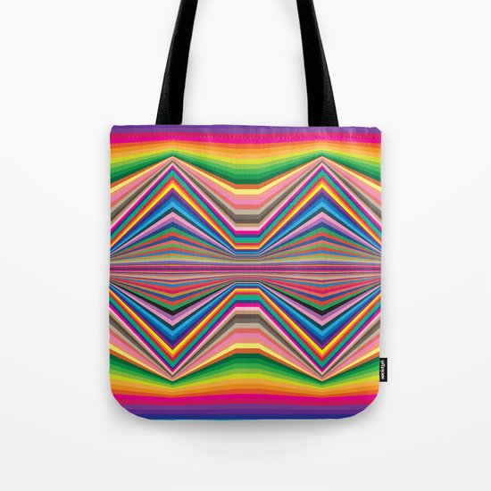 Colorful optic work Tote Bag