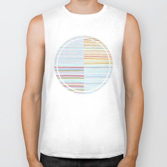 Pattern Mix Biker Tank