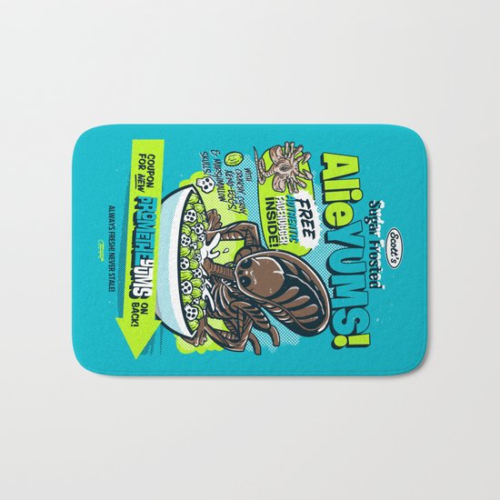 AlieYUMS! (blue variant) Bath Mat