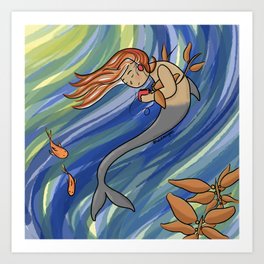 Mermaid & Garibaldi Art Print
