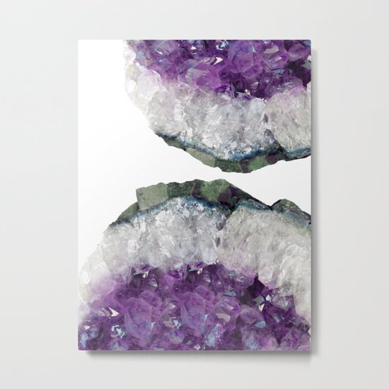 Double Amethyst Metal Print