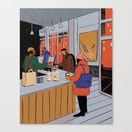 Cafe Scene III Canvas Print