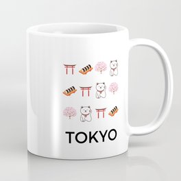 Tokyo Retro Illustration Art Decor Boho Vacations Modern Decor  Mug