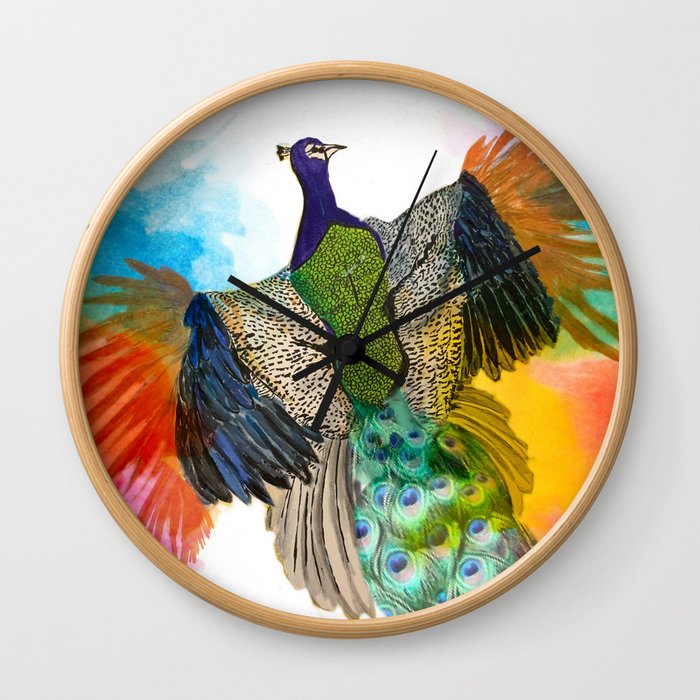 Dance of colors Wall Clock