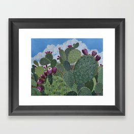 Prickly Pear Bouquet Framed Art Print