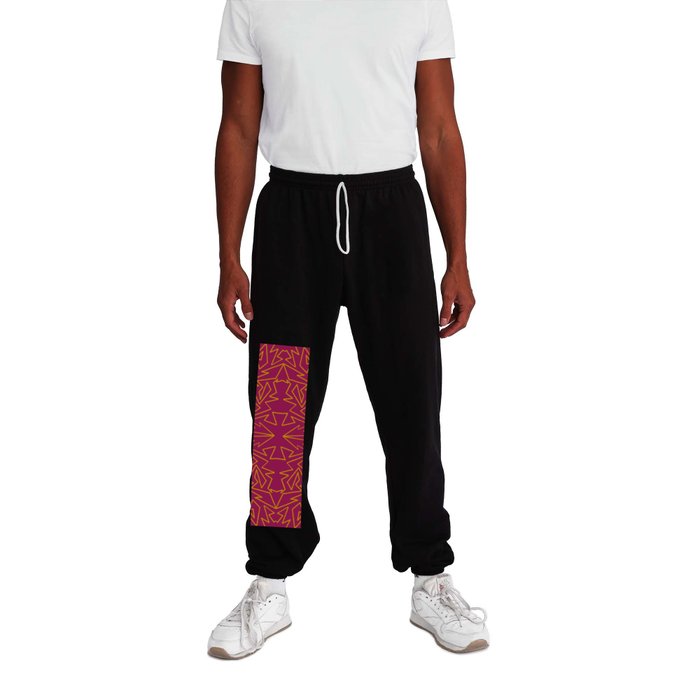 Shattered Glass/ Berry Sweatpants