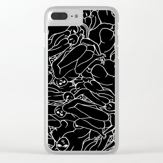 Fifty shades of Love (Dark) Clear iPhone Case