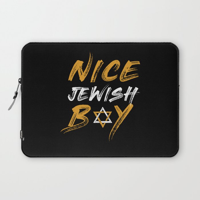 Nice Jewish Boy Jew Menorah Happy Hanukkah Laptop Sleeve