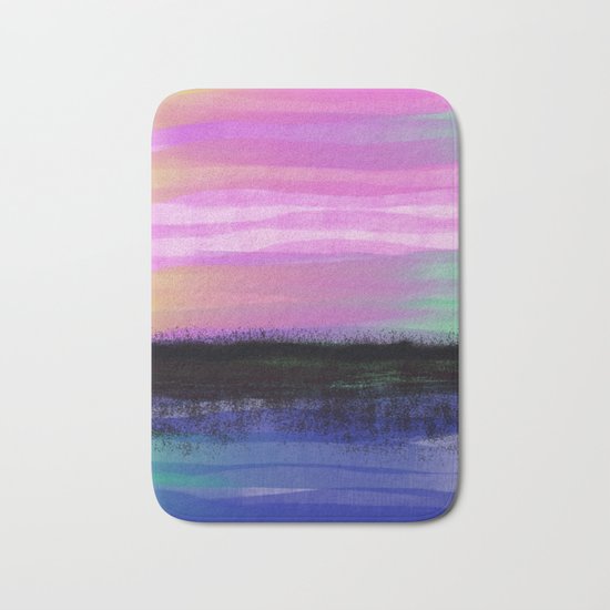 Late Summer Heat Bath Mat